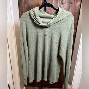 Comfy green cowl neck sweater